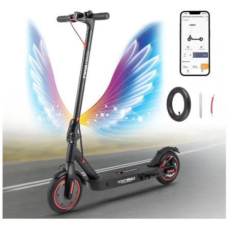 Patinete Elétrico Honeywhale M2 Pro Dobrável, Com 500w E App Bluetooth Preto