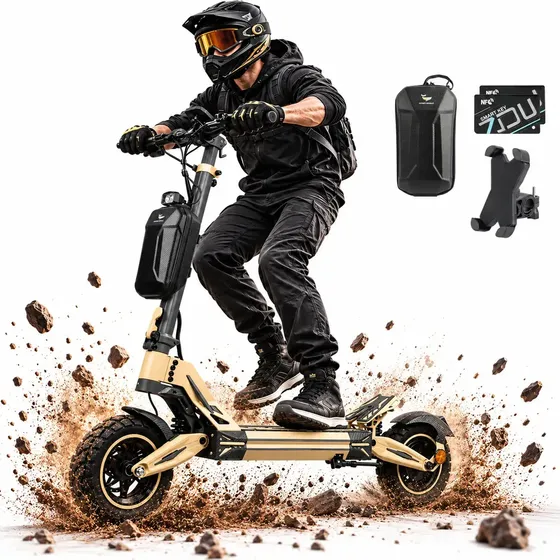 Honeywhale G2 Pro Patinete Elétrico Adulto, Scooter Eletrica Adulto Com Motor De 1200w, 50km De Autonomia, 50km/h Velocidade Máxima, Honey Whale Patinete Juvenil Dobrável Com Pneu A Vácuo (amarelo)