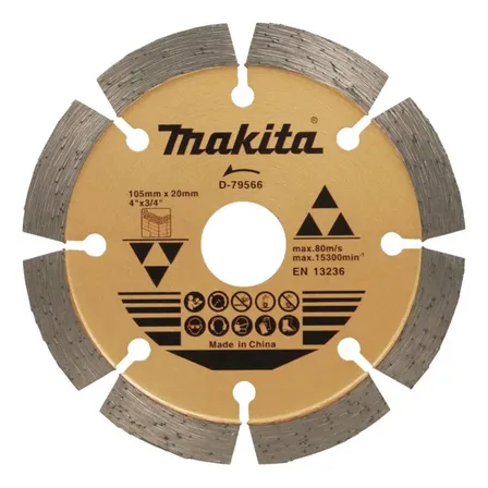Disco Diamantado Segmentado 105mm P/concreto D-79566 Makita Dourado