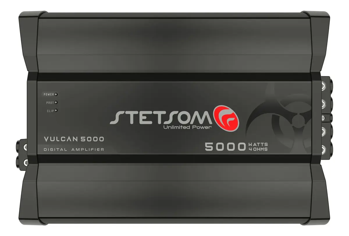 Modulo Amplificador Stetsom Vulcan 5000w Rms 1 Canal 4 Ohms Cor Preto