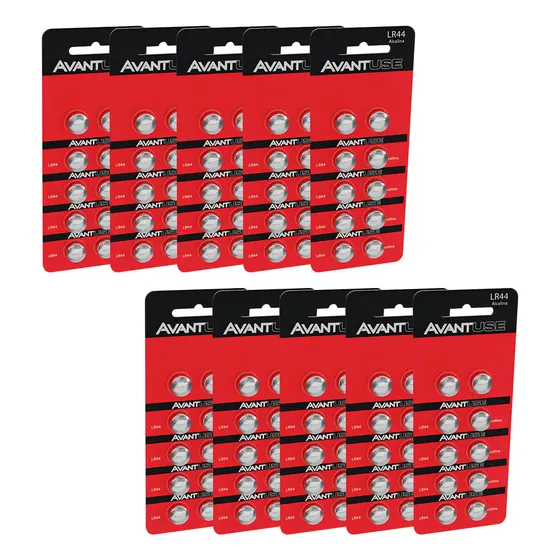 Kit 100 Baterias Alcalina Lr44 1.5v Cod: 408300018-10 Avant Use