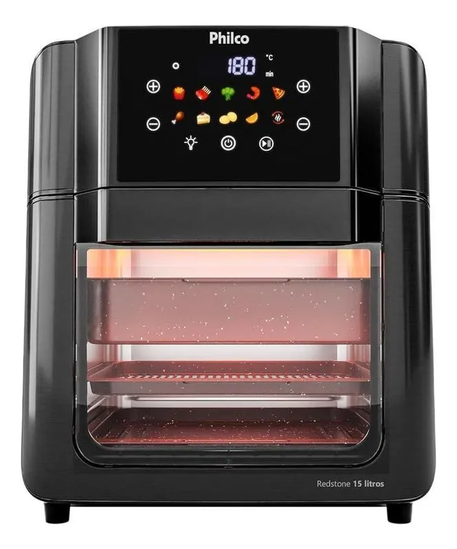 Air Fryer Philco Paf15c Oven 15l Preto Preto 110v