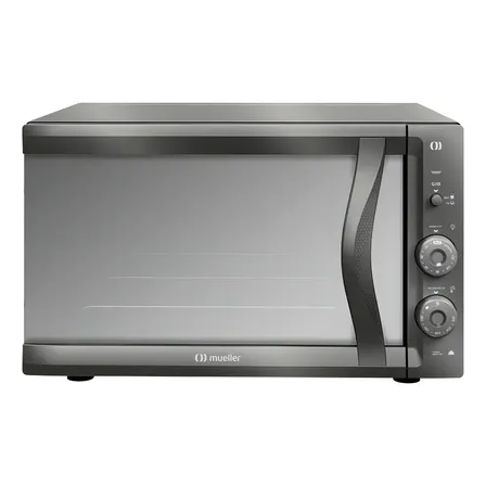 Forno Elétrico De Bancada Mueller Mfb50f Espelhado 50l Vidro Duplo Cor Cinza 127v