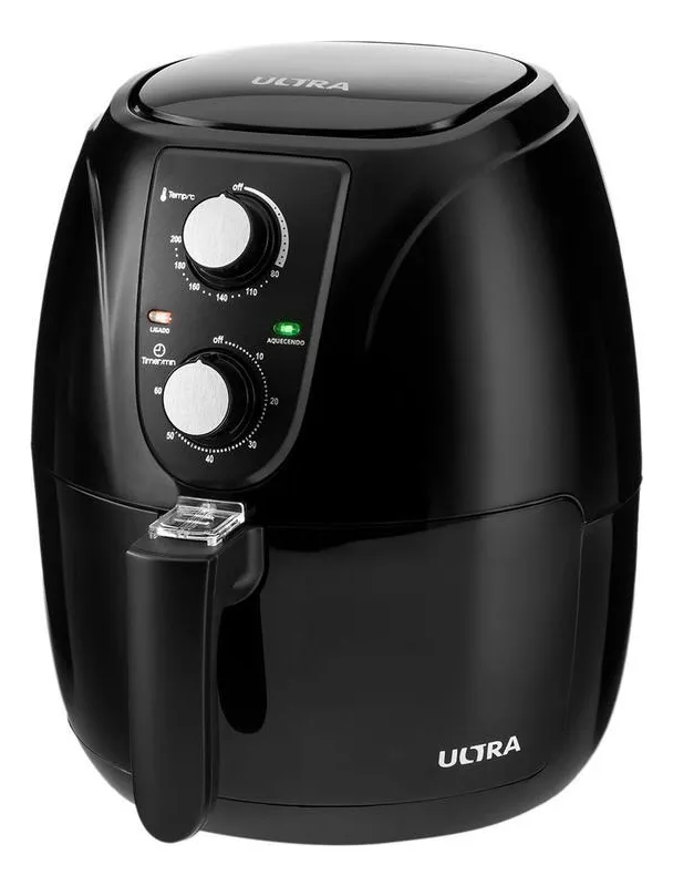 Air Fryer Ultra Af-ut-01 Preta Com Timer 3,2l Preto 110v