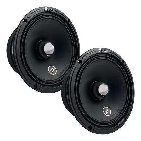 Alto Falante Médio Grave Evok 6 300w Rms 4 Ohms Som Automotivo Preto Fosco