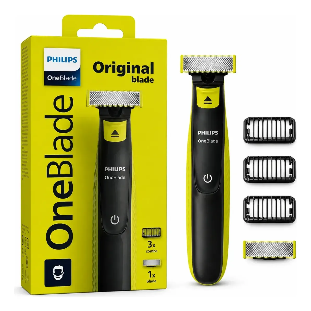 Aparador Barbeador Philips Oneblade 2724 Seco Molhado Bivolt Preto/verde 127/220v