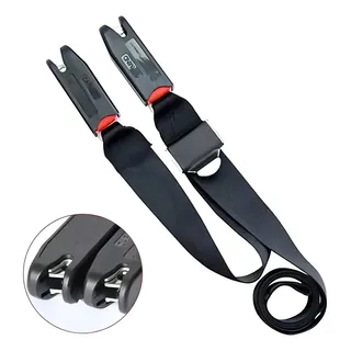 Cinto Isofix Fixação Cadeirinha Bebê Carro Cor Preto Lisa