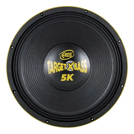 Alto Falante Eros Target Xbass 5k Woofer 2500w 15" 4 Ohms Amarelo