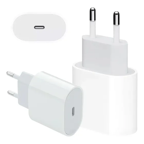 Carregador Turbo USB-C 20W Fonte Carregamento Rápido Universal
