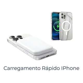 Power Bank MagSafe 10000mAh | iPhone 12 13 14 15 16 | Carregador Portátil Magnético 15W Sem Fio | ANATEL | VTR