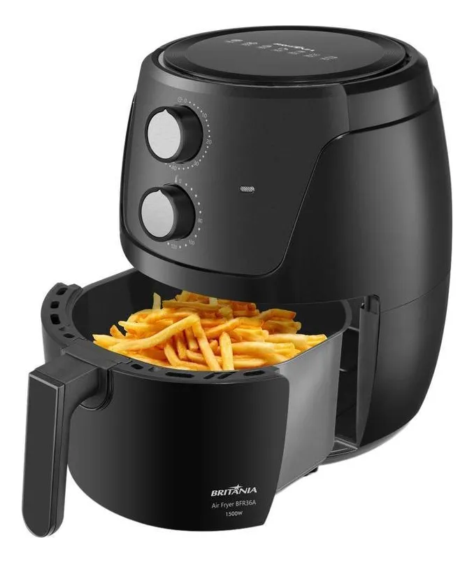 Air Fryer Britânia Bfr36a 4,2l Preta 63801129 Preto 110v