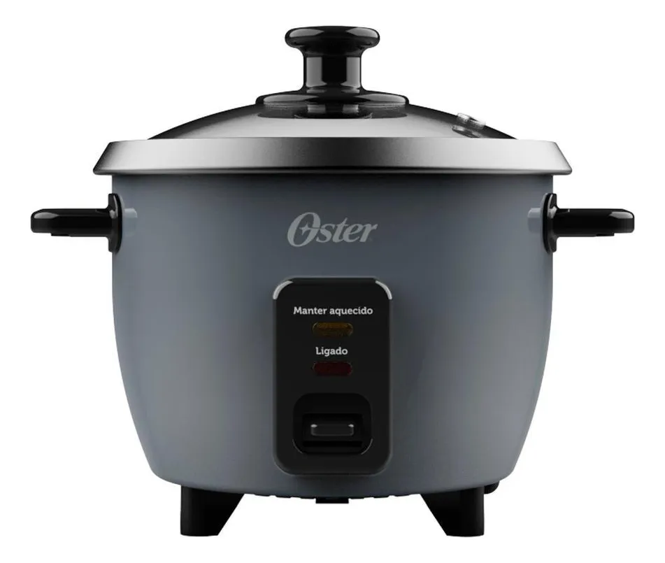 Panela De Arroz Elétrica 3 Xícaras Oster Opan306 Cinza 110v