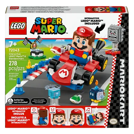 LEGO® Super Mario: Mario interativo e padrão de kart 72043