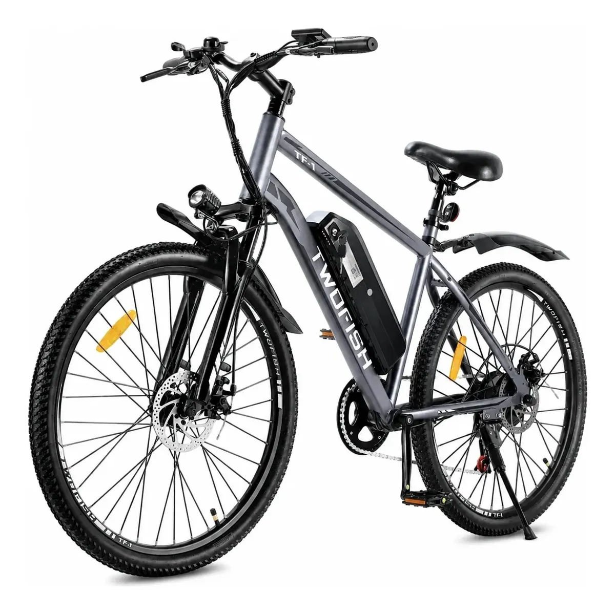 Bike Bicicleta Elétrica Adulto 750w 48v 45km Aro 26 Removíve Cinza Padrão