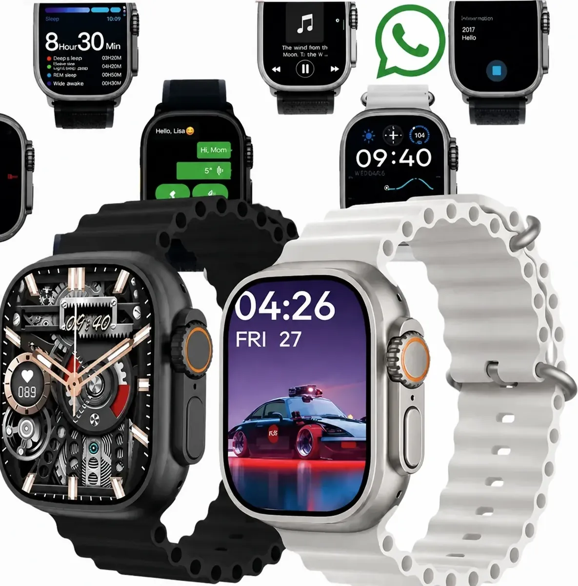 Smartwatch Ultra5 Atende Whatsapp/ Gps Nfc Chat Gpt