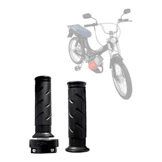 Manopla Punho Do Acelerador Para Mobilete E Bikelete Preto