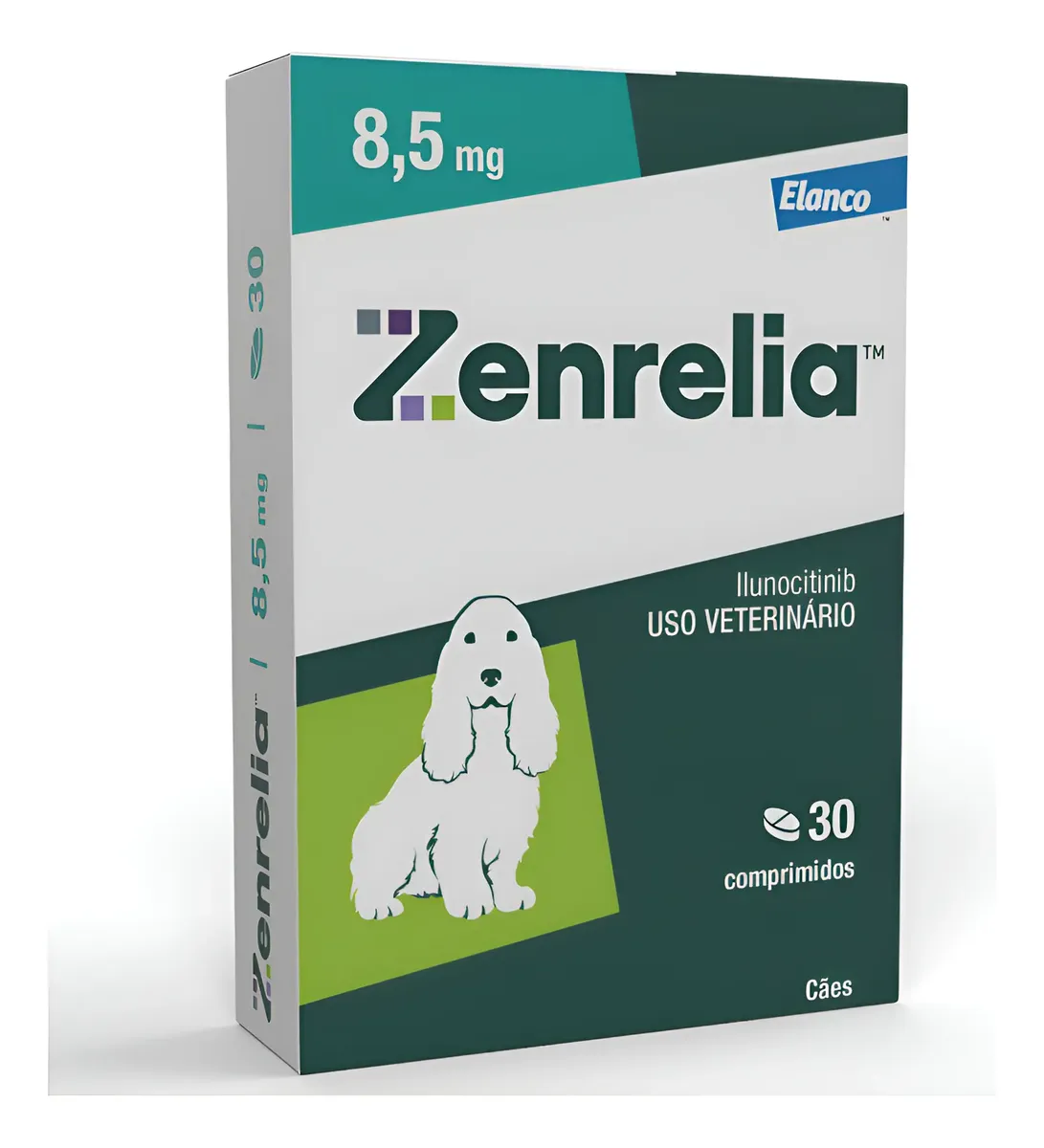 Zenrelia Antialérgico Para Dermatite E Coceiras 8,5mg 30comp Azul-turquesa