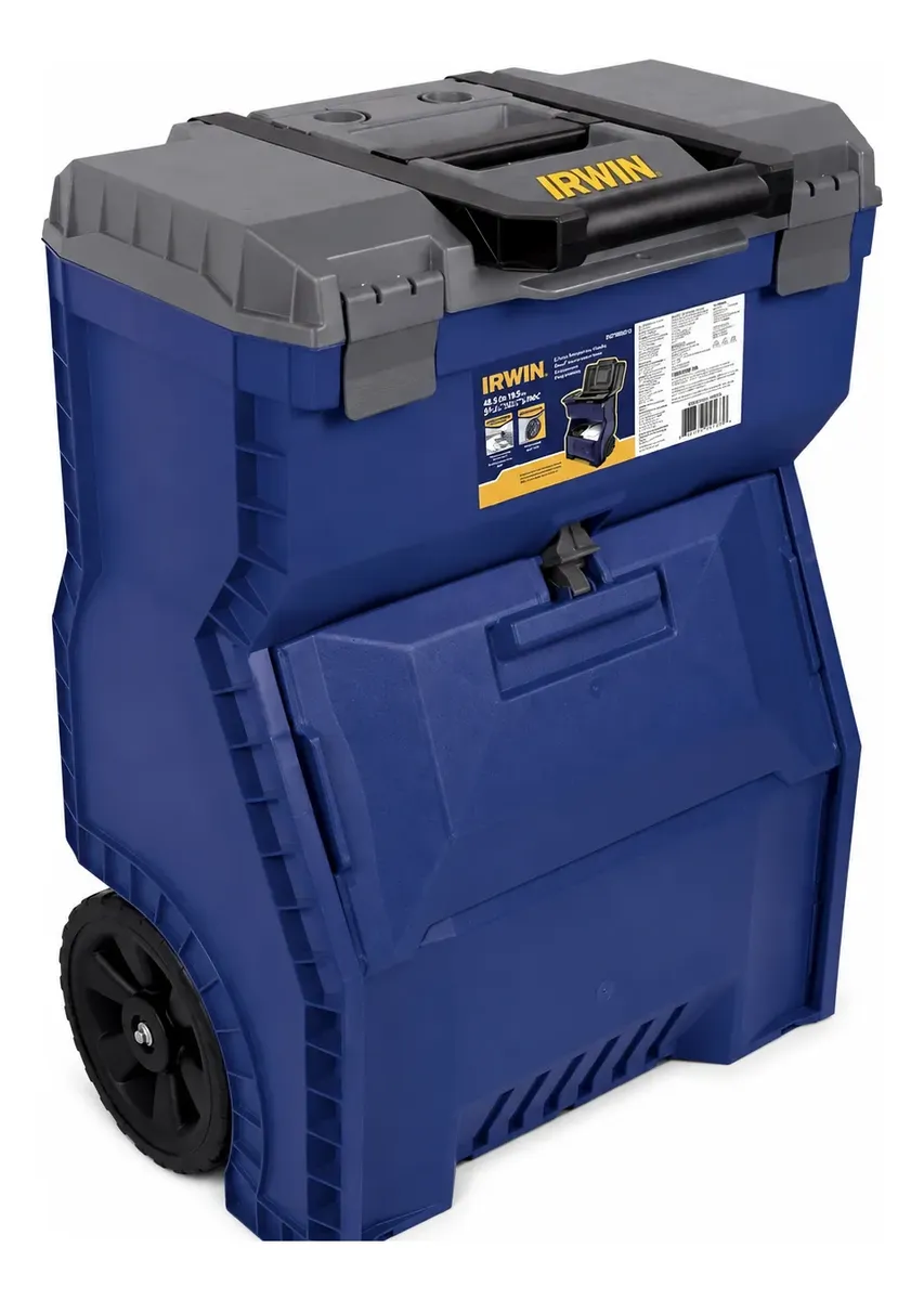Caixa De Ferramentas Monobloco Irwin 18 Rodas 35kg Iwst18800 Azul