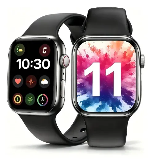 Smartwatch Hancdon Watch11 Tela 2.3'' Pulseira Silicone Bluetooth Chamada ECG Monitor Cardíaco LED