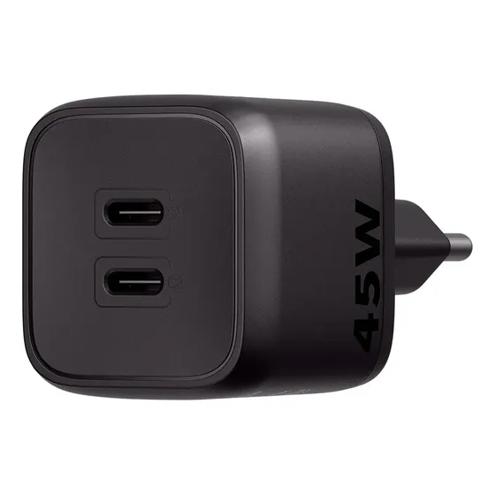 Carregador Turbo 45w Gan Ec 20 Power Preto Intelbras Preto