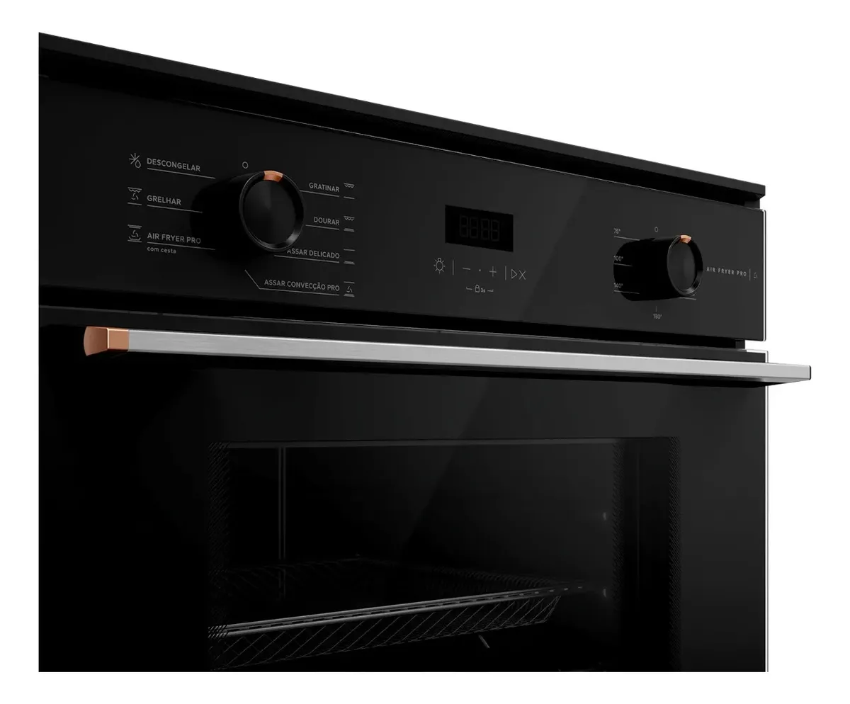 Forno De Embutir Elétrico Brastemp 84l Com Air Fryer - Box84 220v Preto