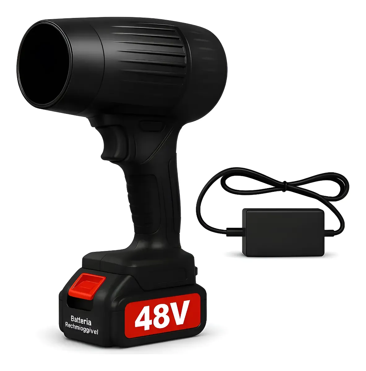 Soprador De Ar Forte Sem Fio 48v Recarregável Portátil Preto 127/220v