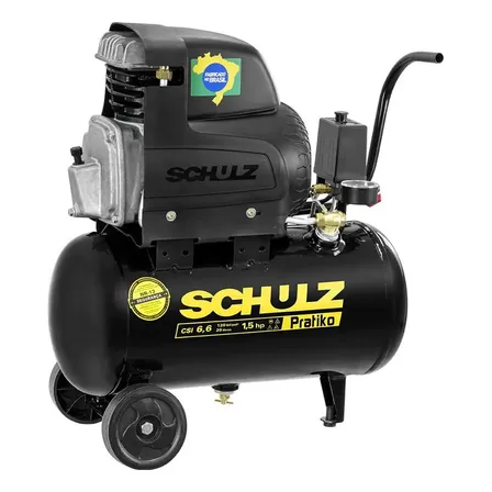 Compressor De Ar Csi6 Schulz 20l Cor Preto Fase Elétrica 1,5CV 60HZ Monofásica