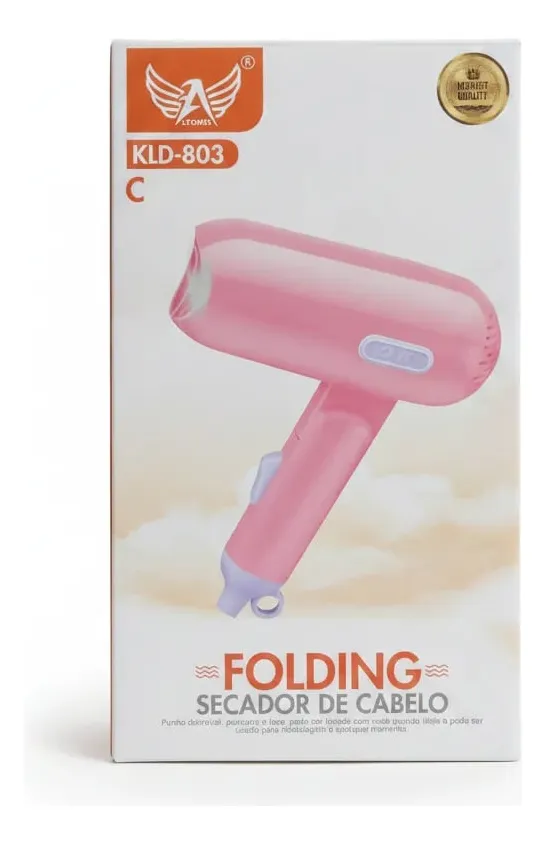 Secador De Cabelo Dobrável E Portátil Para Viagem Kld-803c