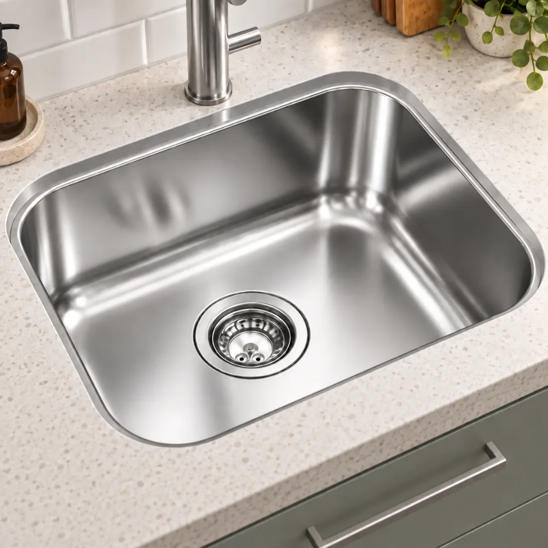 Cuba Inox 49,5x33x14cm Para Cozinha Gourmet Pia Bancada Cuba Inox
