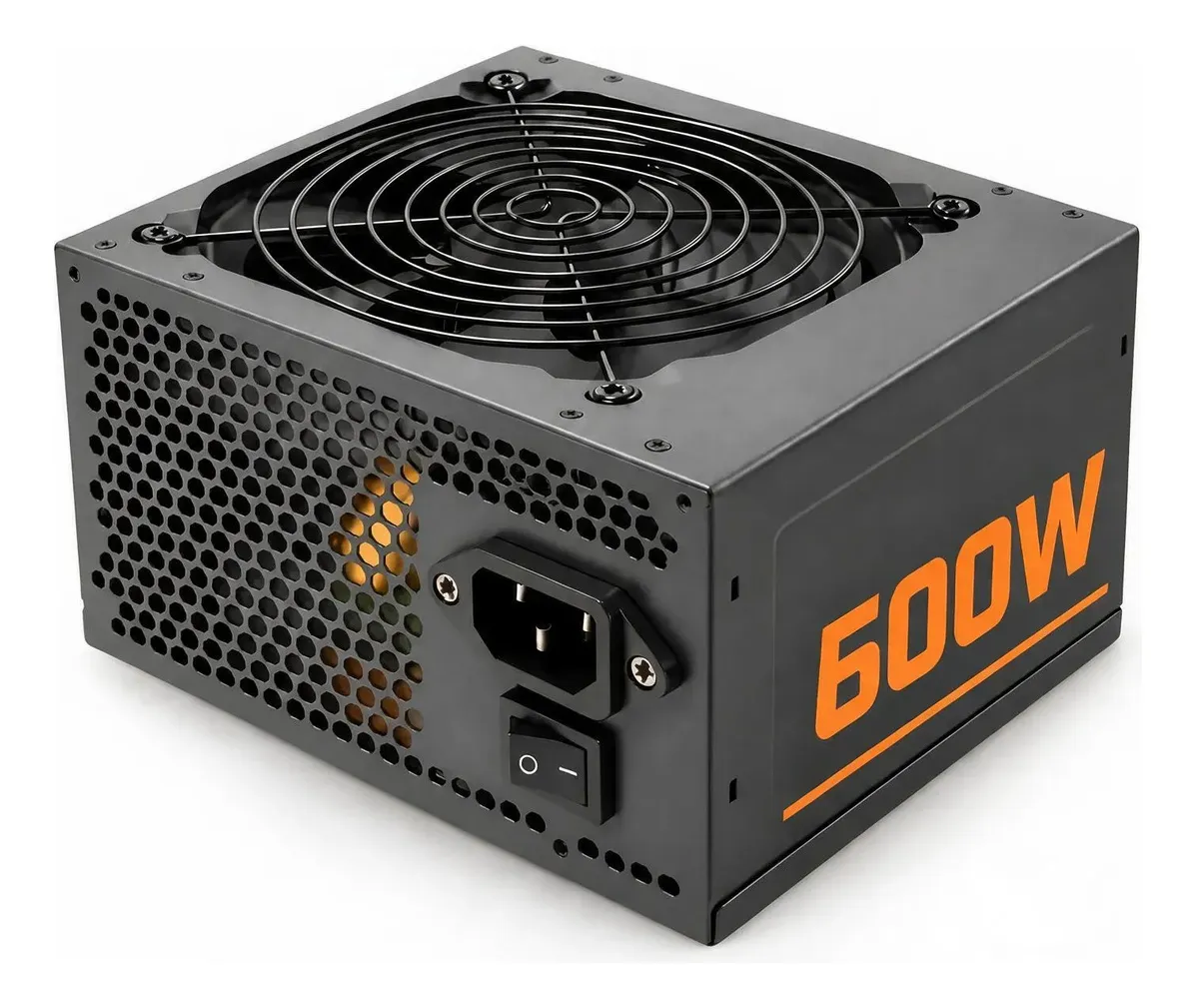 Fonte Gamer Atx Real 500w 600w 700w Bivolt Silenciosa Pc Preto 600w