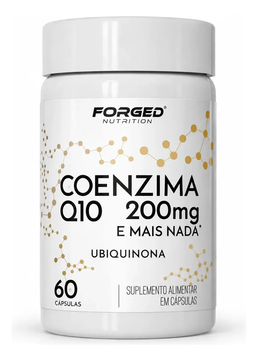 Forged Nutrition Coenzima Q10 200mg 60 Cápsulas Pote 60