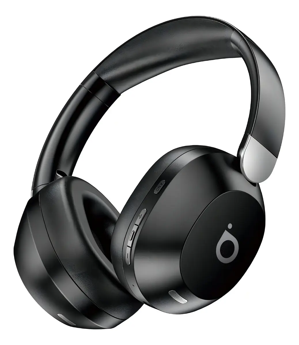 Headphone Bluetooth, Redução De Ruído Do Anc, Microfone ENC(Chamada Hd Bluetooth), Bateria 30 Horas, Bluetooth 5.4, Estéreo Hi-fi, Chamadas por Bluetooth, Design Dobrável, Basike Ba-FON042 Cor Preto