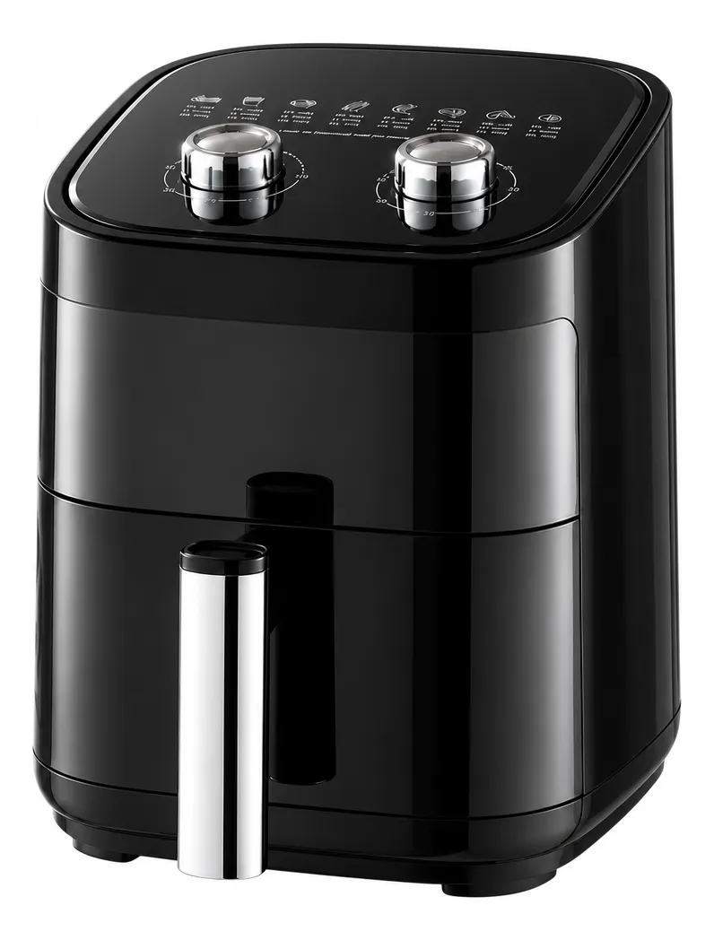 Fritadeira Elétrica Air Fry Elgin 3 Litros 1200w Knob Duplo Preto-220v 220v