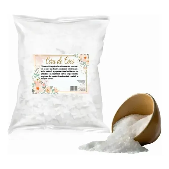 Cera Vegetal De Coco Em Escamas Para Fabricação De Velas Artesanais 2 Kg