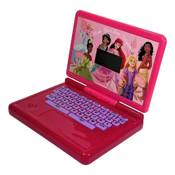 Laptop Minigame Notebook Infantil Bilíngue Disney Princesas Colorido