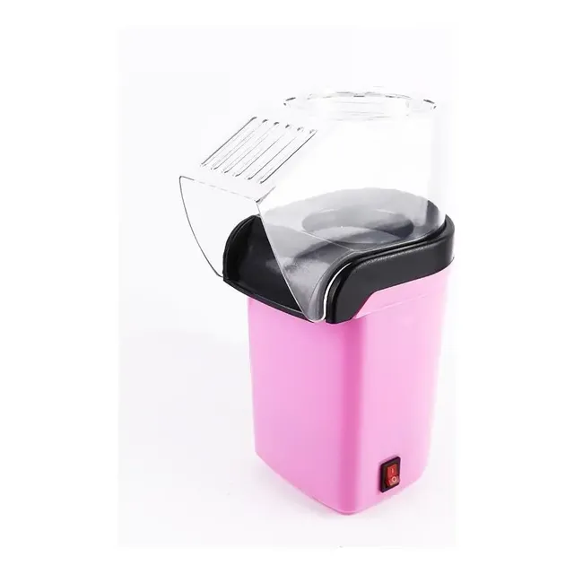 Pipoqueira Elétrica Sem Óleo 1200w Direcionado Sem Óleo Cor Rosa 220v