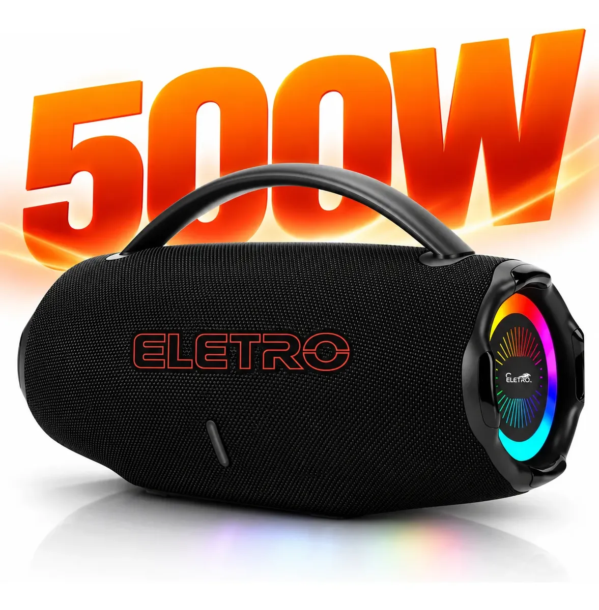 Caixa De Som Bluetooth 500w Graves Super Potente Muito Alta Preto 110v/220v