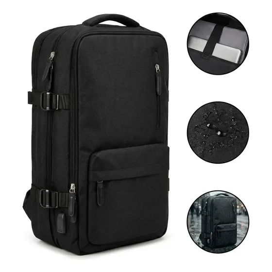 Mochila Executiva Expansível de 40 Litros Impermeável Para Notebook de 17"