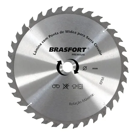Serra Circular Widea 250mmx30mm 24 Dentes - Brasfort - 7385 Silver Chrome