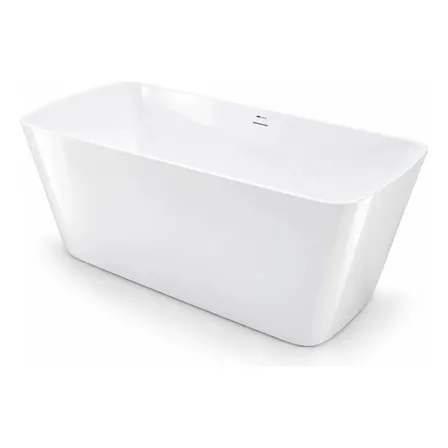Banheira de Imersão Freestanding Acrílico Tubrax Santorini Branco