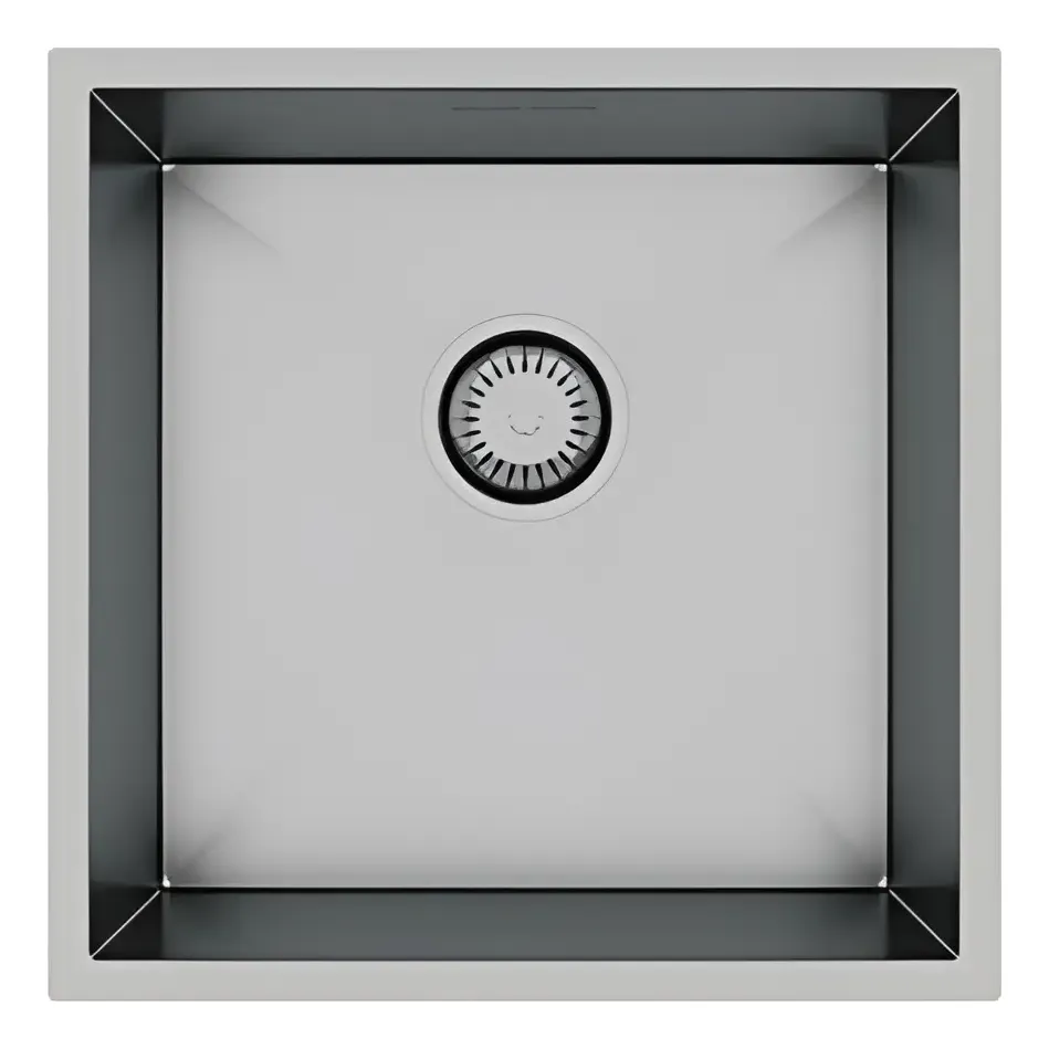 Cuba De Sobrepor 40x40 Inox Gourmet Para Cozinha Prateado