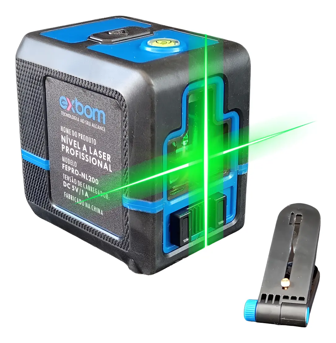 Nível A Laser Verde Recarregável Em Cruz 3d Auto-nívelamento