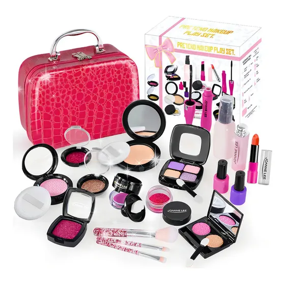 Kit 21 Brinquedos Presente Maquiagem Infantil Maleta - Maquiagem Menina