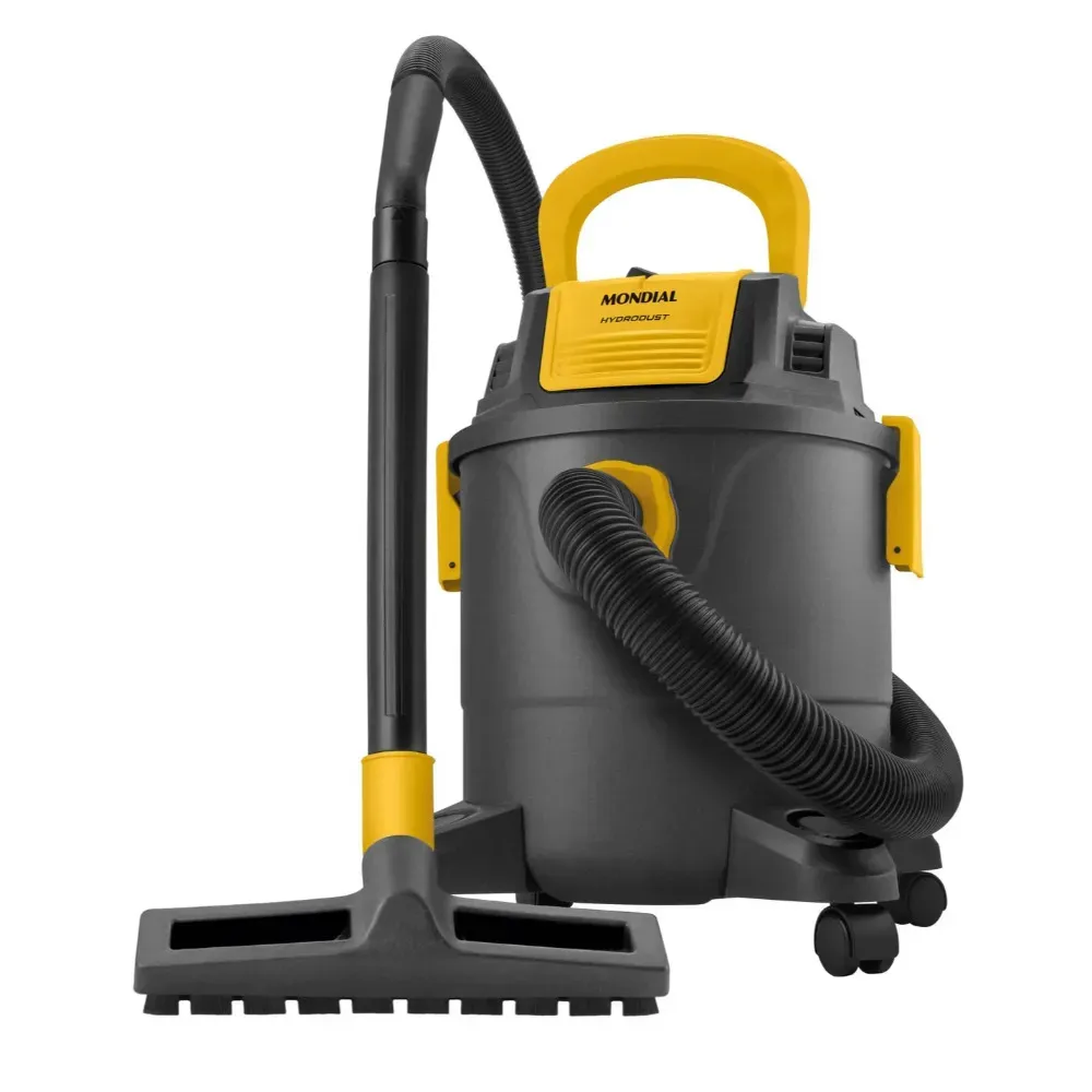Aspirador de Água e Pó Hydrodust Mondial Preto e Amarelo 1400W APT-01-12L Mondial