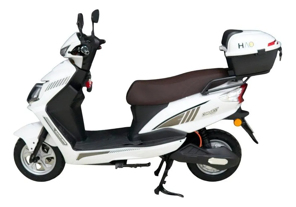 Bicicleta Eletrica Hao Conquest Van 1000w Branca Bivolt Branco