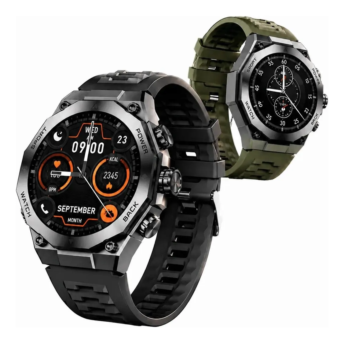 Smartwatch Aurafit Am18 Preto Tela Amoled Ip6 Android/ios Preto