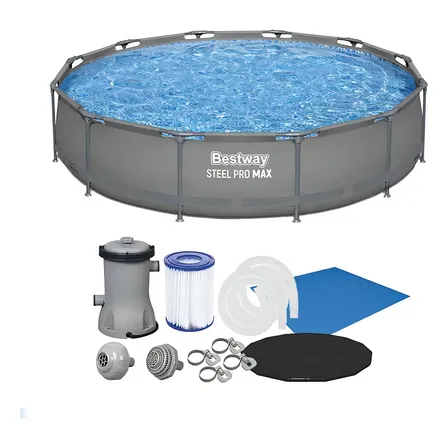 Piscina Estrutural 6.473l Premium Circular Completa Bomba 110v Bestway