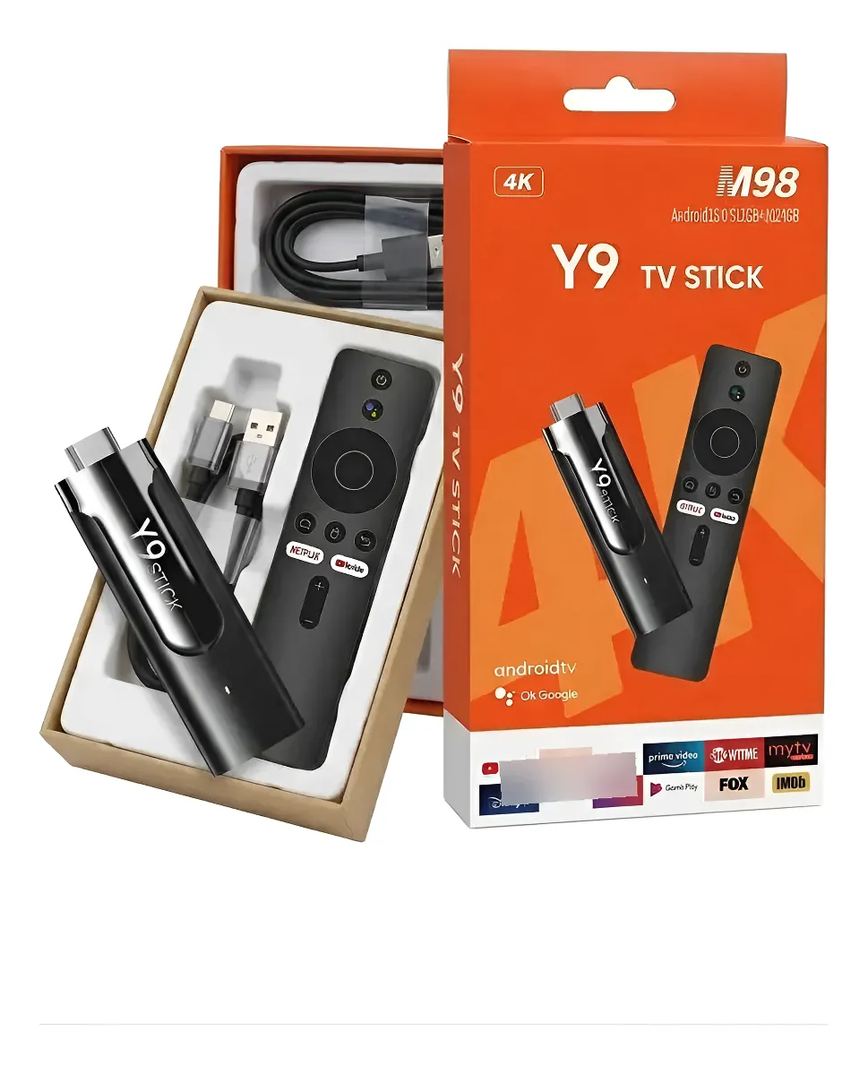 Tv Box Y9 Android Tv Stick 11 4k Youtube Netflix Original
