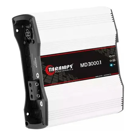 Modulo Taramps Md3000 1 Ohms Md 3000 1 Canal 3000watts 1ohms Cor Branco