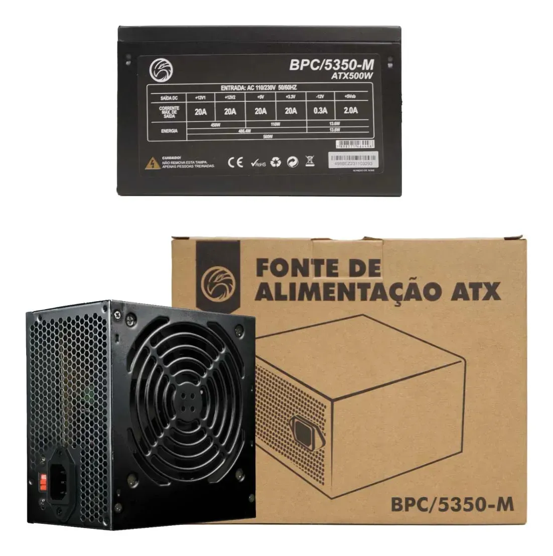 Fonte Atx 500w Brazilpc 24p Cooler 120mm Com Cabo Forçafonte Atx 500w Brazilpc 24p Cooler 120mm Com Cabo Força Fonte Atx 500w Brazilpc 24p Cooler 120mm Com Cabo Força Fonte Atx 500w Brazilpc 24p Coole